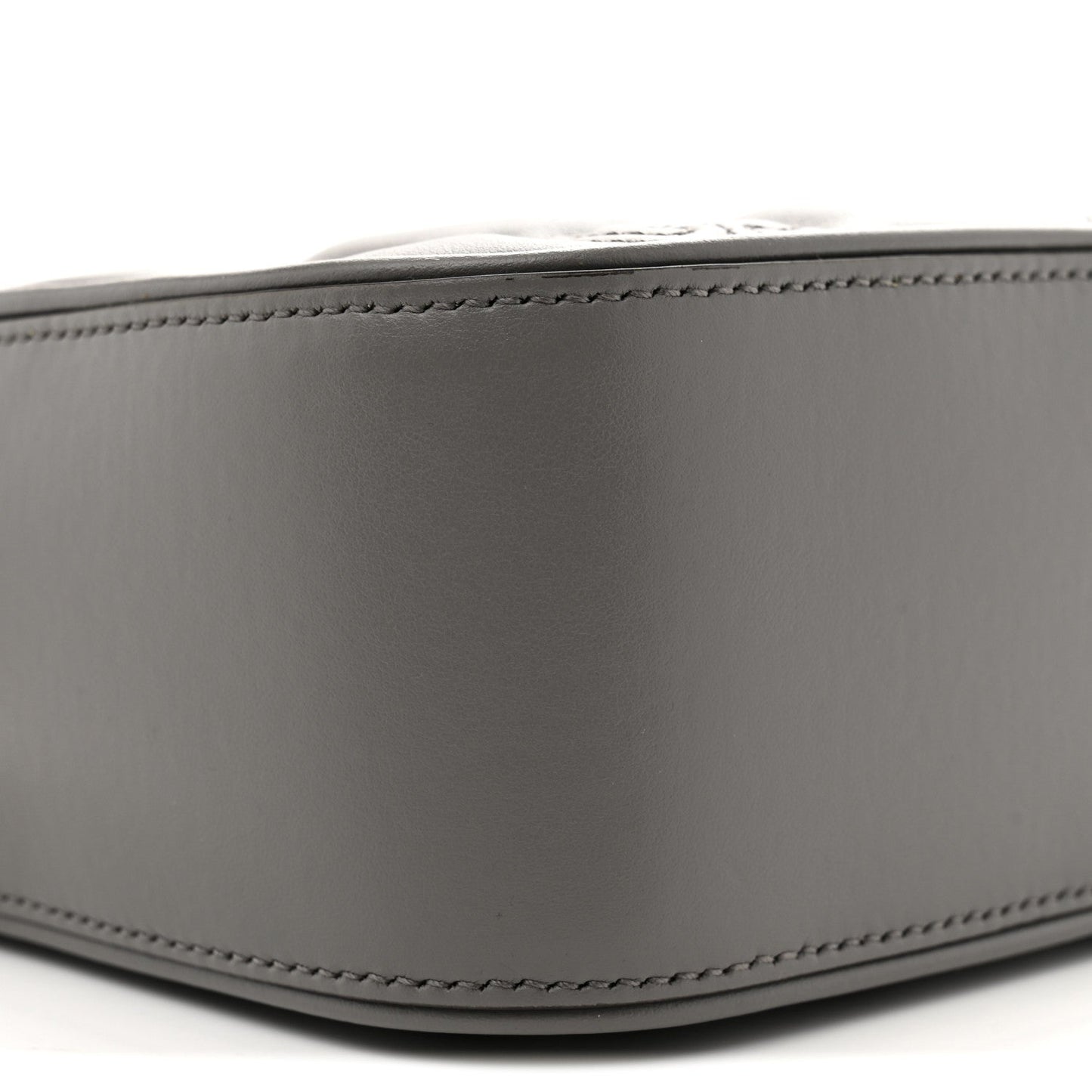 Calfskin GG Matelasse Shoulder Bag Dusty Grey Natural