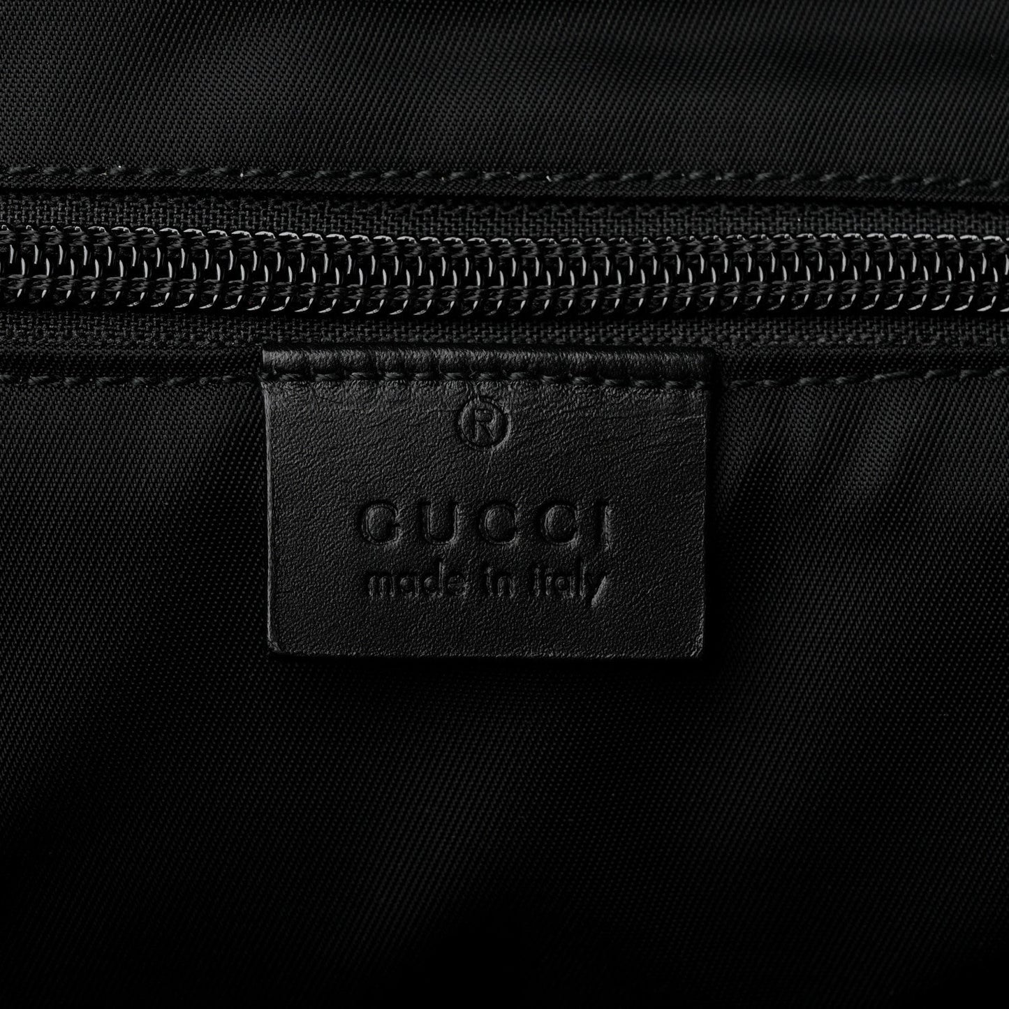 GG Supreme Monogram Flap Messenger Bag Black Grey