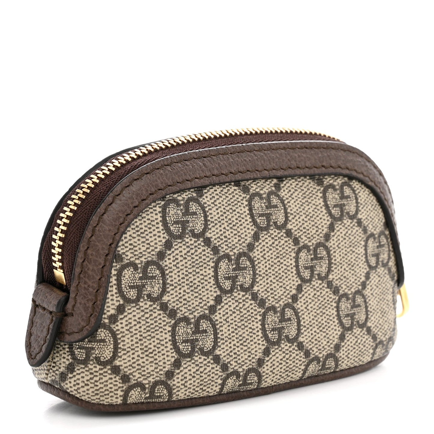 GG Supreme Monogram Web Ophidia Dome Key Pouch Beige New Acero
