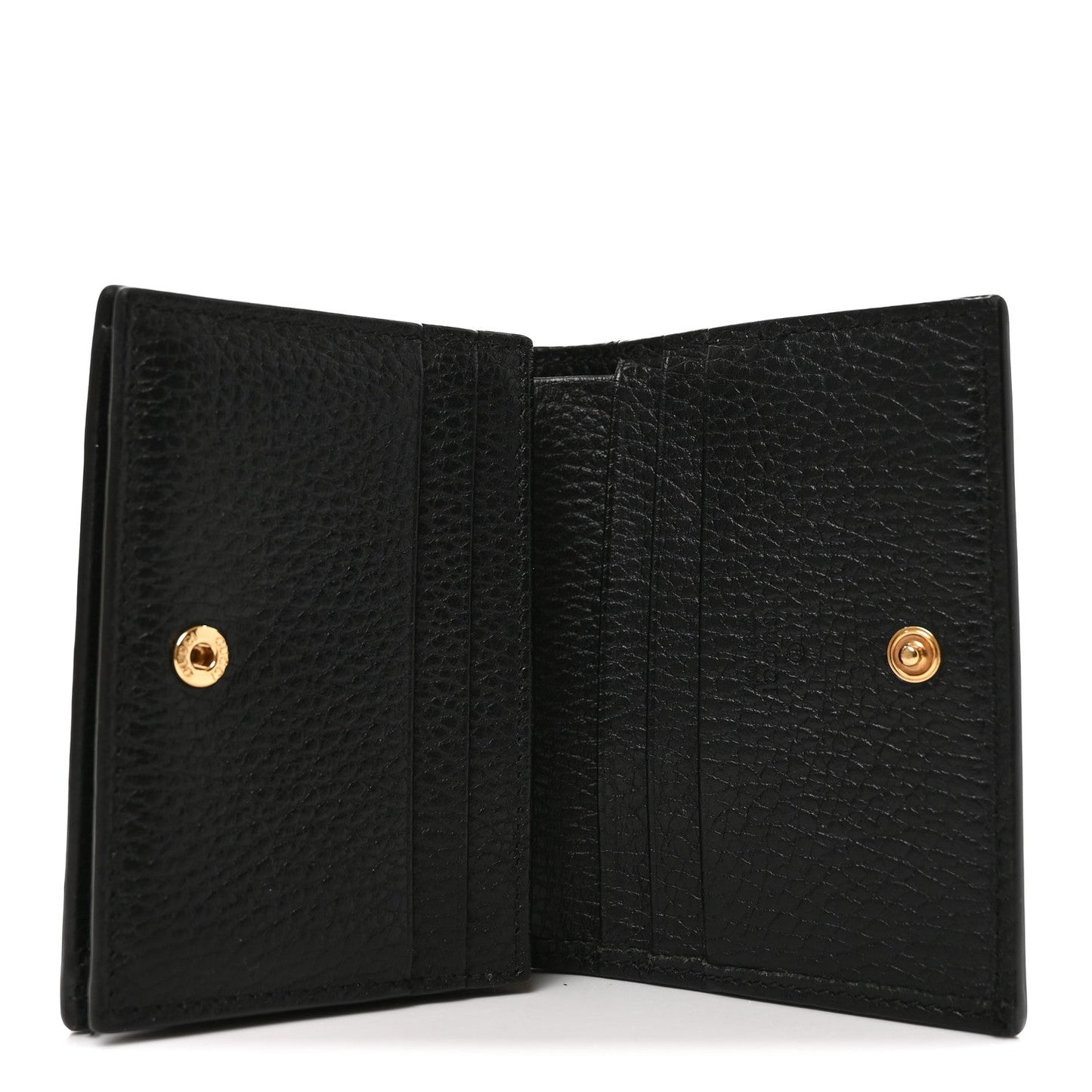 Dollar Calfskin GG Supreme Monogram GG Marmont Card Case Black Beige Ebony
