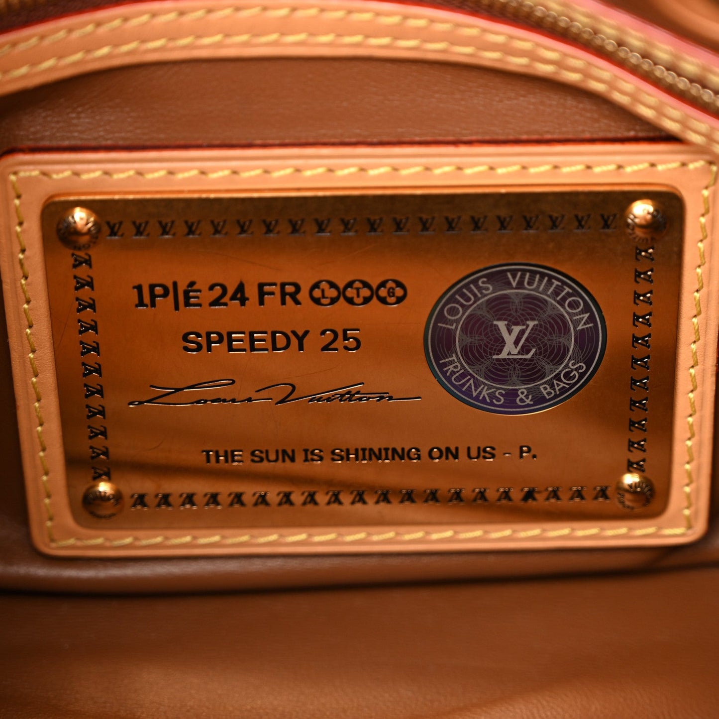 Calfskin Monogram Speedy P9 Bandouliere 25