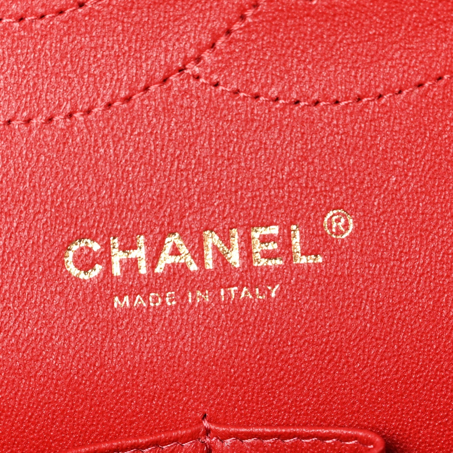 Caviar Quilted Jumbo Double Flap Red