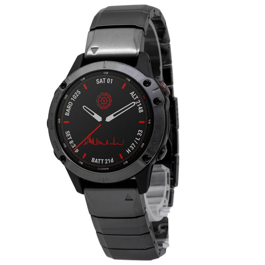 Garmin 010-02410-23 fēnix 6 - Pro Solar Edition Rechargeable battery Men's Watch