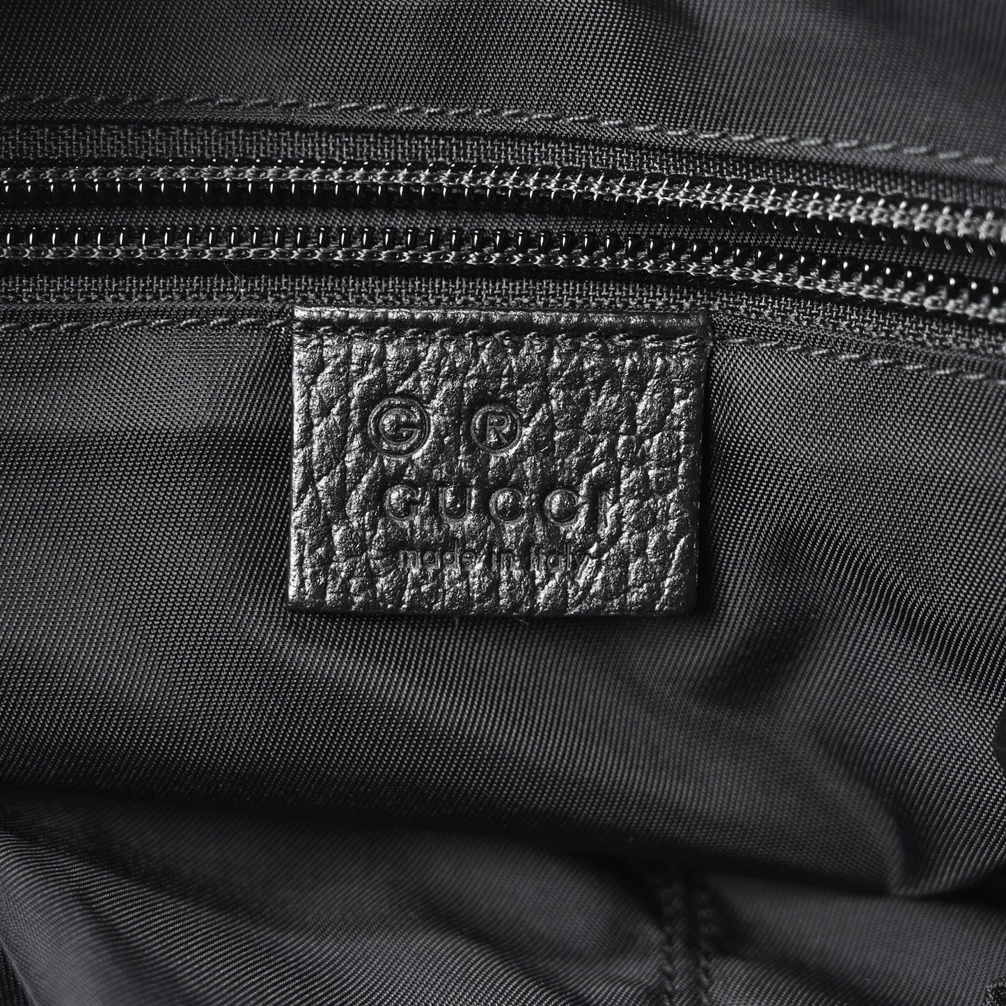 Nylon Monogram Double Buckle Flap Messenger Bag Black