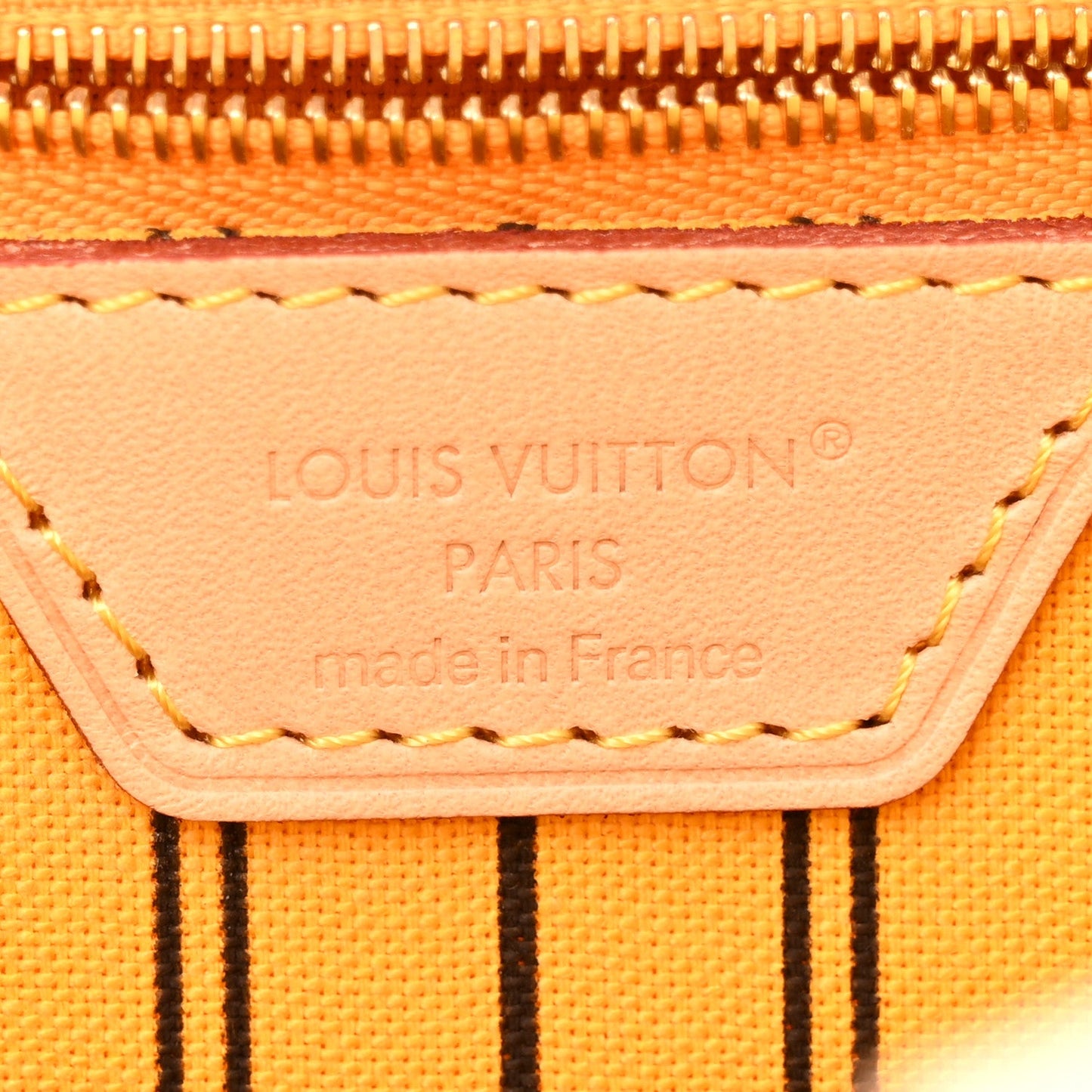 Monogram Inside Out Neverfull Bandouliere MM Jaune Safran