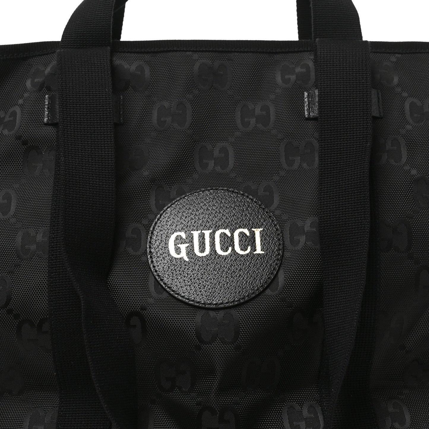 Econyl Nylon Monogram Medium Off The Grid Tote Bag Black