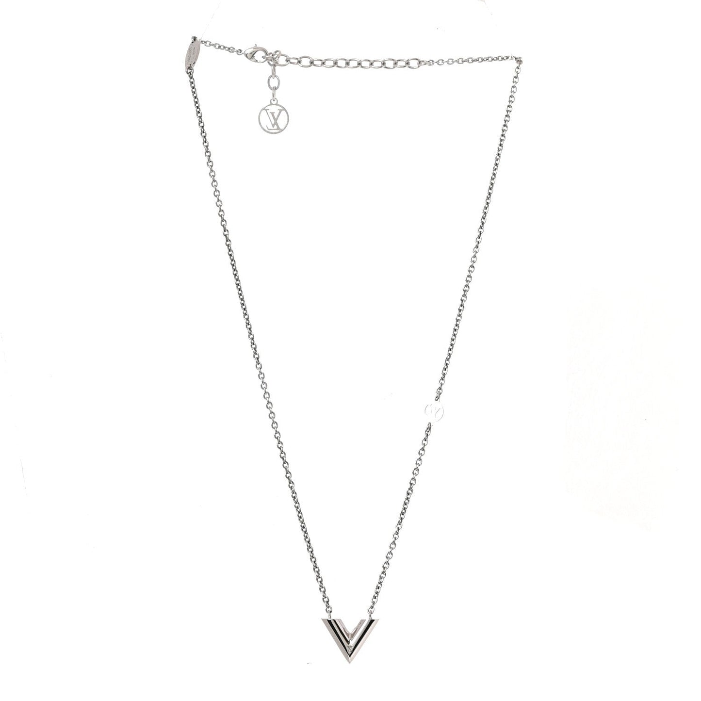 Metal Essential V Supple Necklace Silver