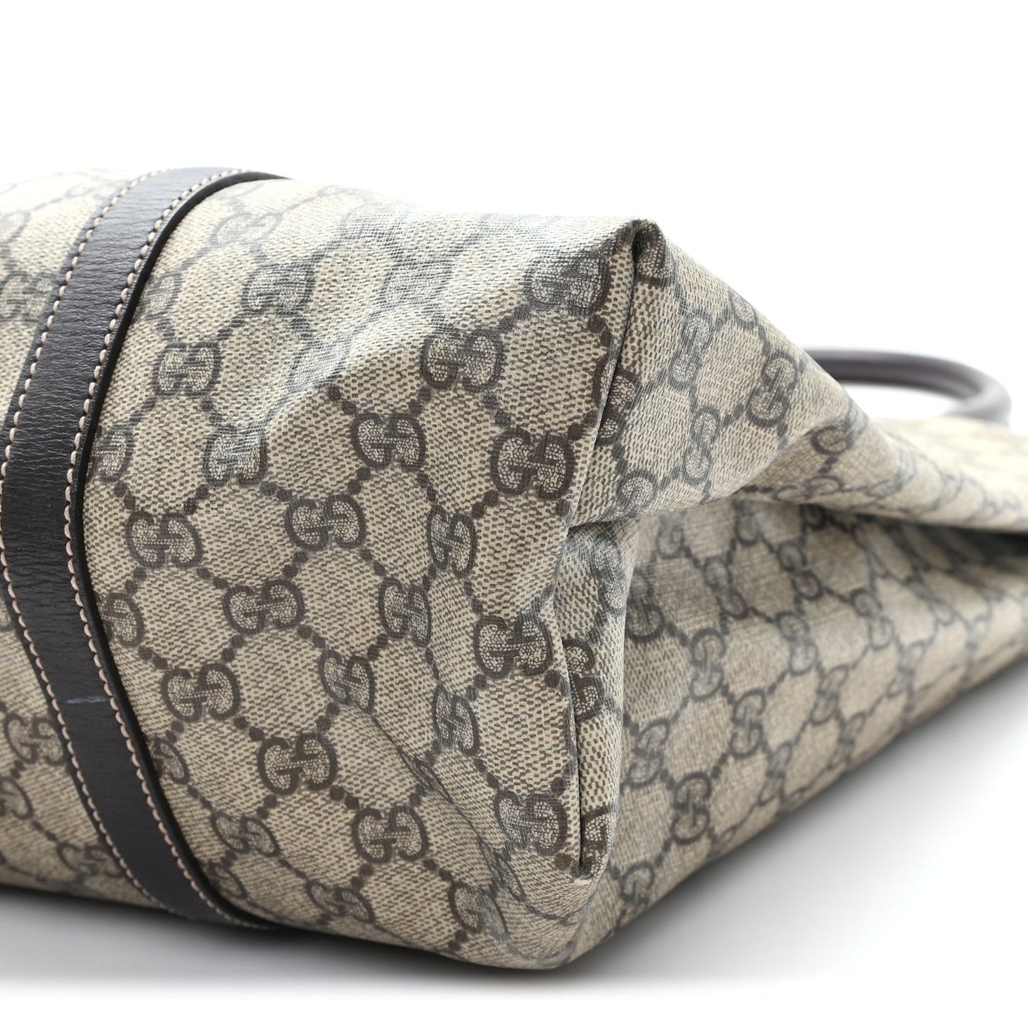 GG Plus Monogram Joy Vertical Tote Dark Brown