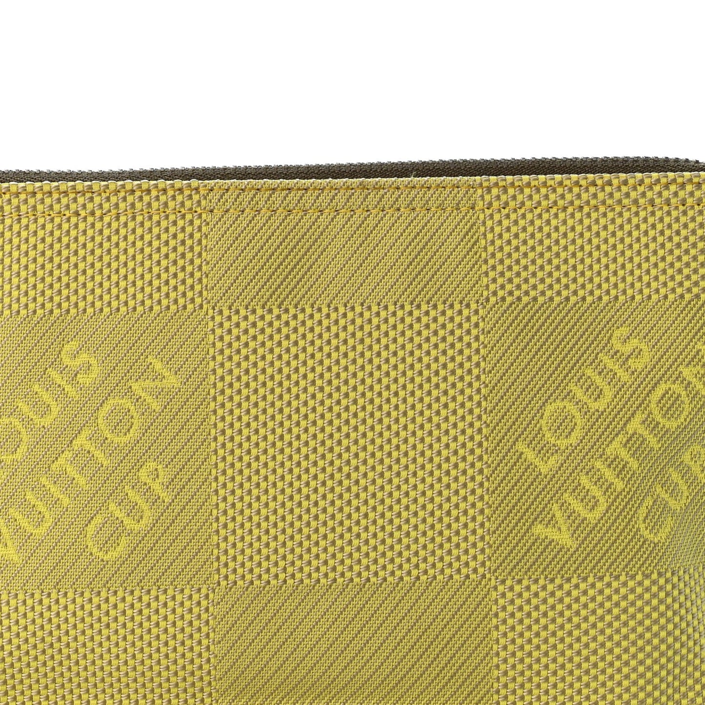 Damier Geant Americas Cup Pochette Accessories Volunteer Bag Yellow