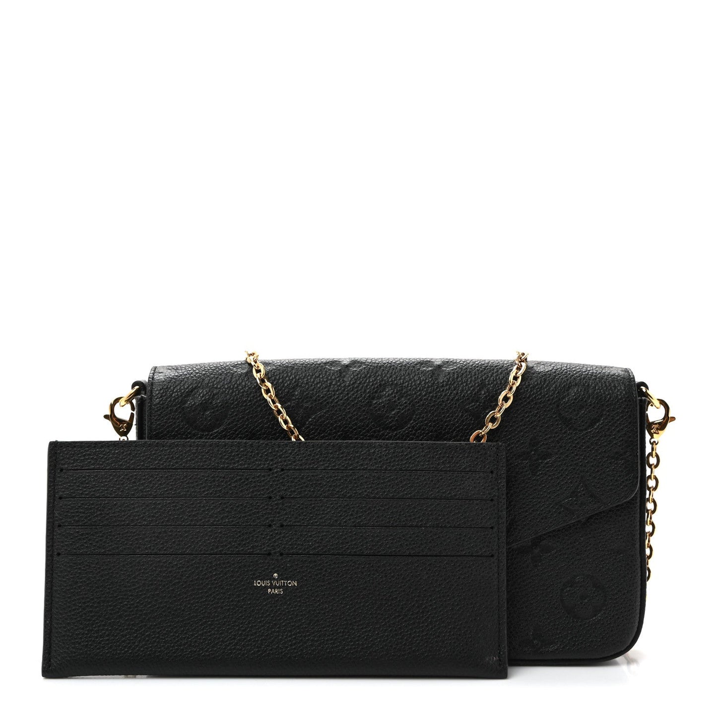 Empreinte Pochette Felicie Chain Wallet Black
