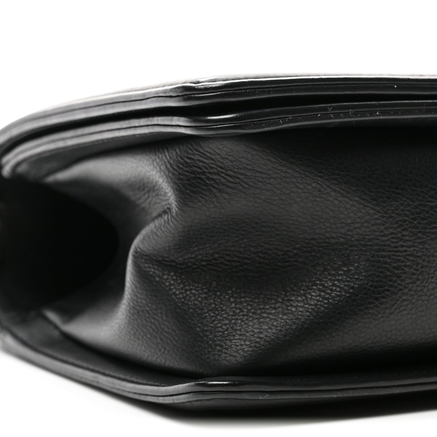 Calfskin Quilted Medium Boy Flap Black
