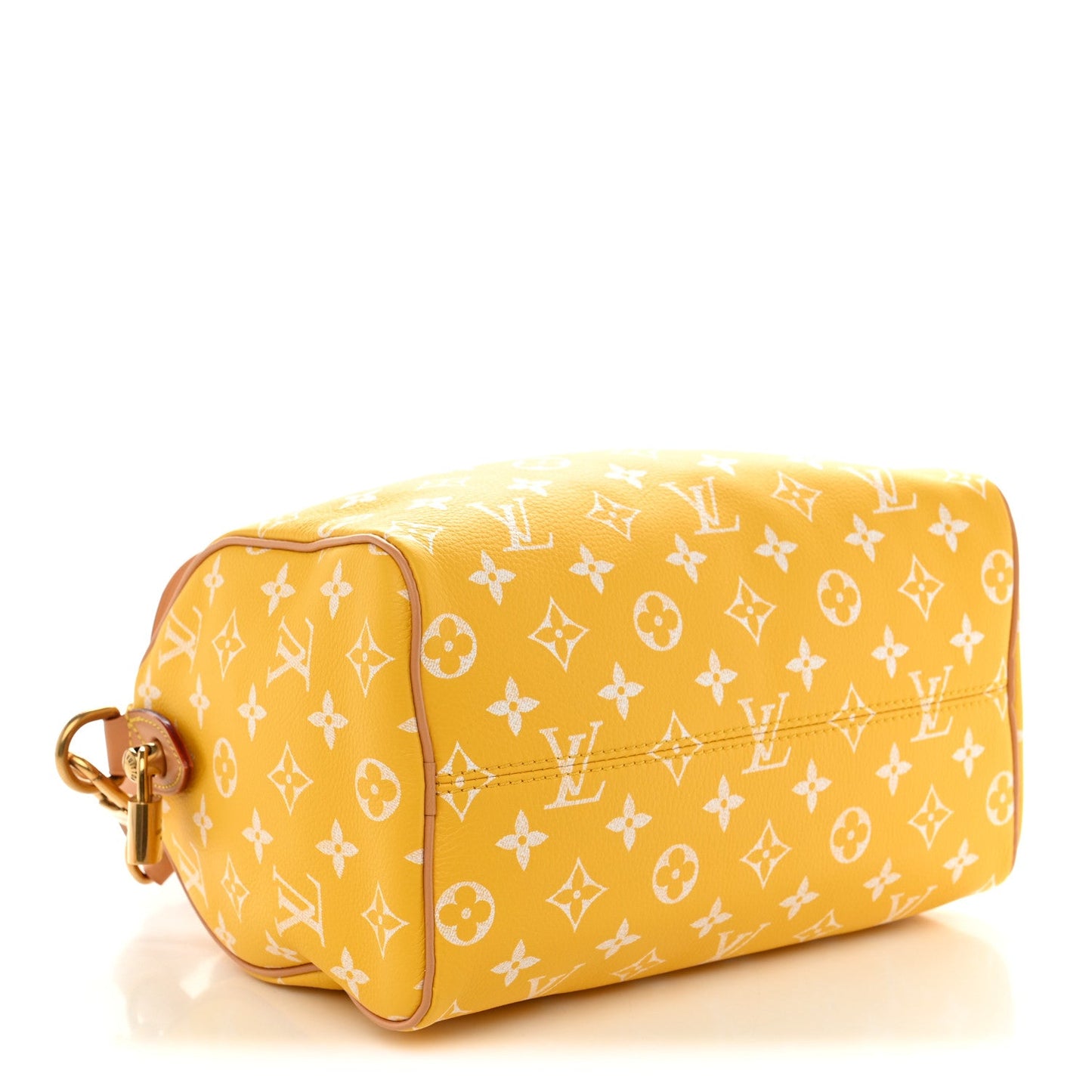 Calfskin Monogram Speedy P9 Bandouliere 25 Jaune Mat