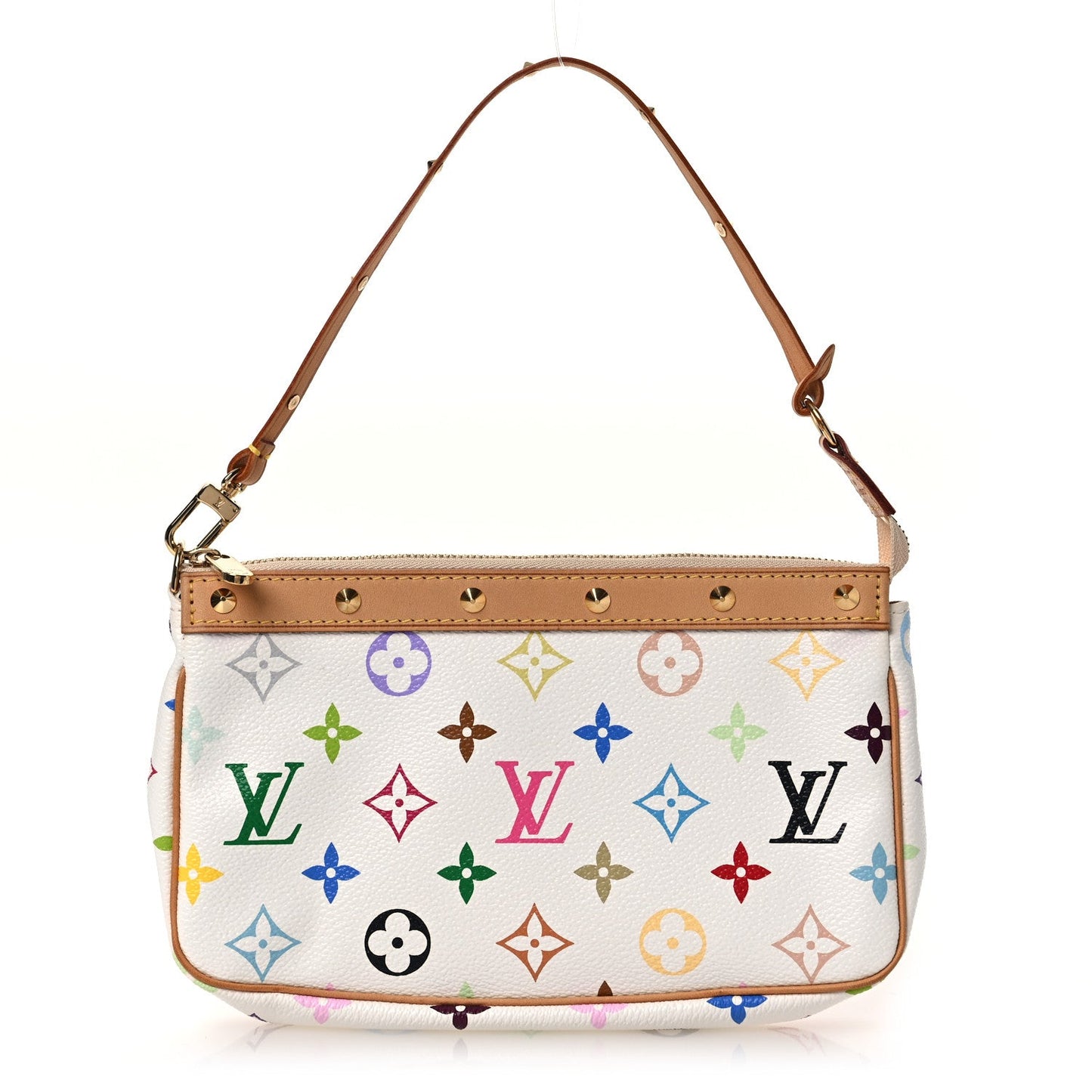Monogram Multicolor Pochette Accessories White