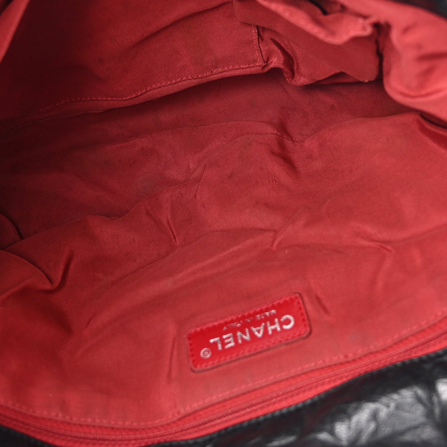Calfskin Ultra Stitch Oversize Flap Black