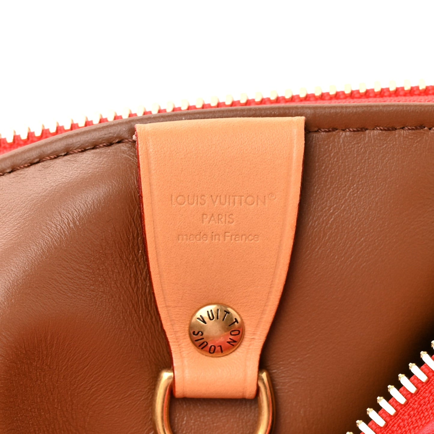 Soft Calfskin Monogram Speedy P9 Bandouliere 25 Red