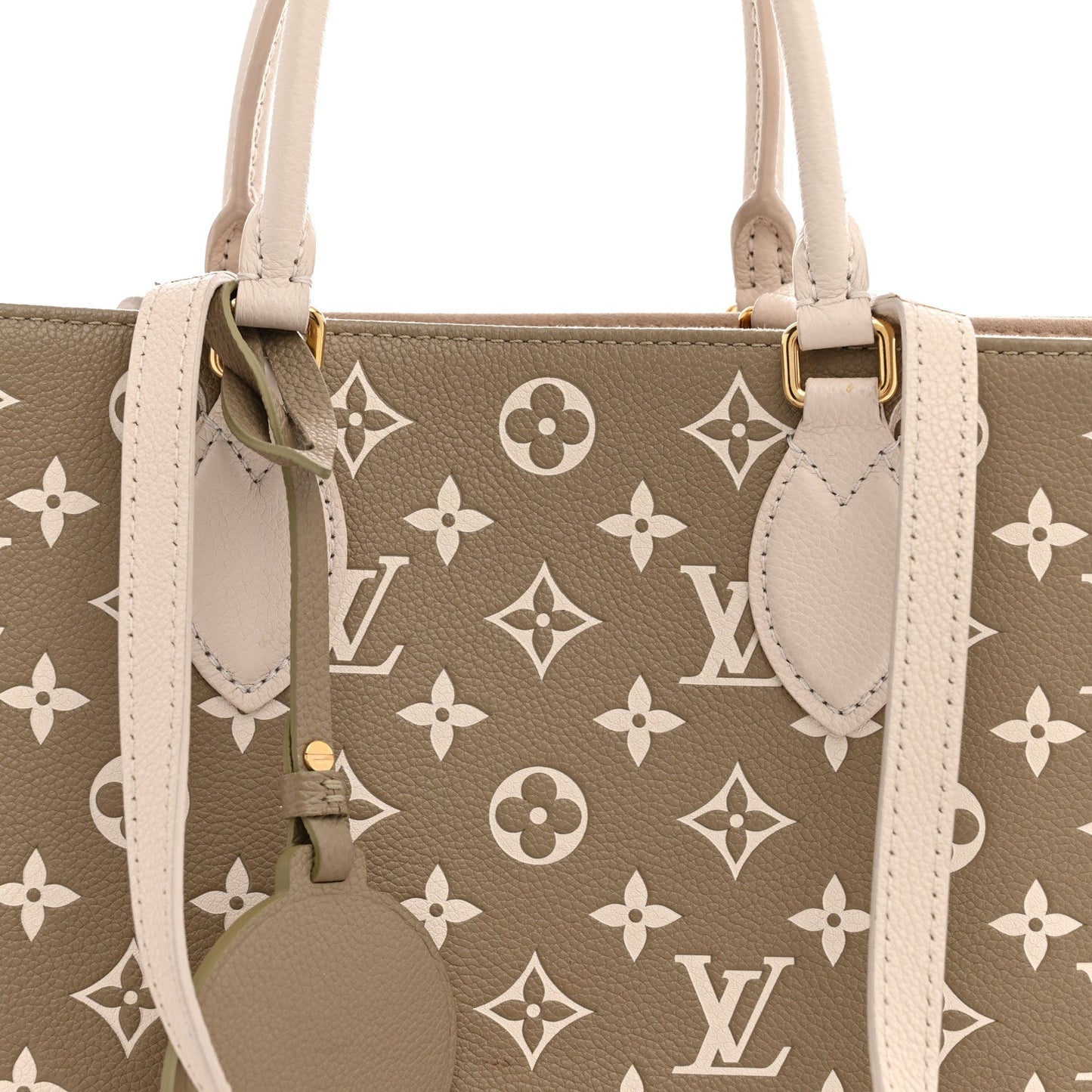 Empreinte Monogram Spring In The City Onthego MM Kaki Beige Cream