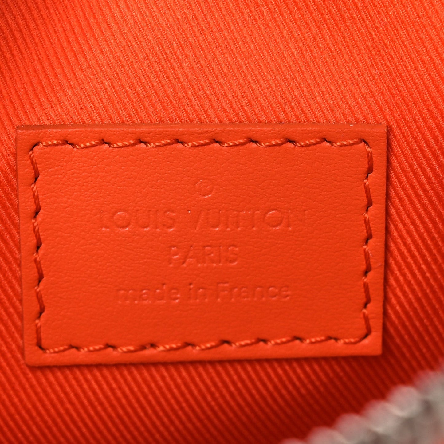 Grained Calfskin Aerogram Keepall XS Orange