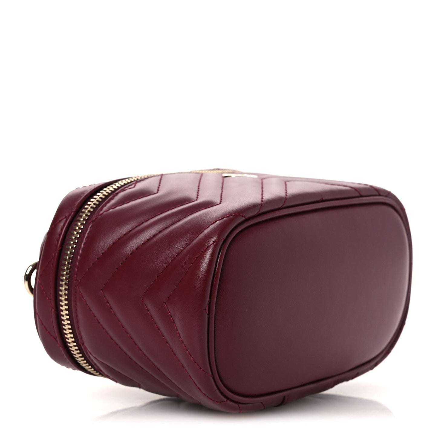 Calfskin Matelasse GG Marmont Vanity Cosmetic Case Burgundy