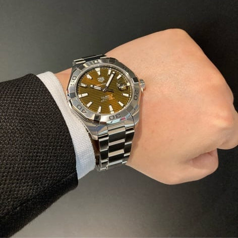 Tag Heuer Aquaracer Sunray Brown Dial Watch for Men - WAY2018.BA0927