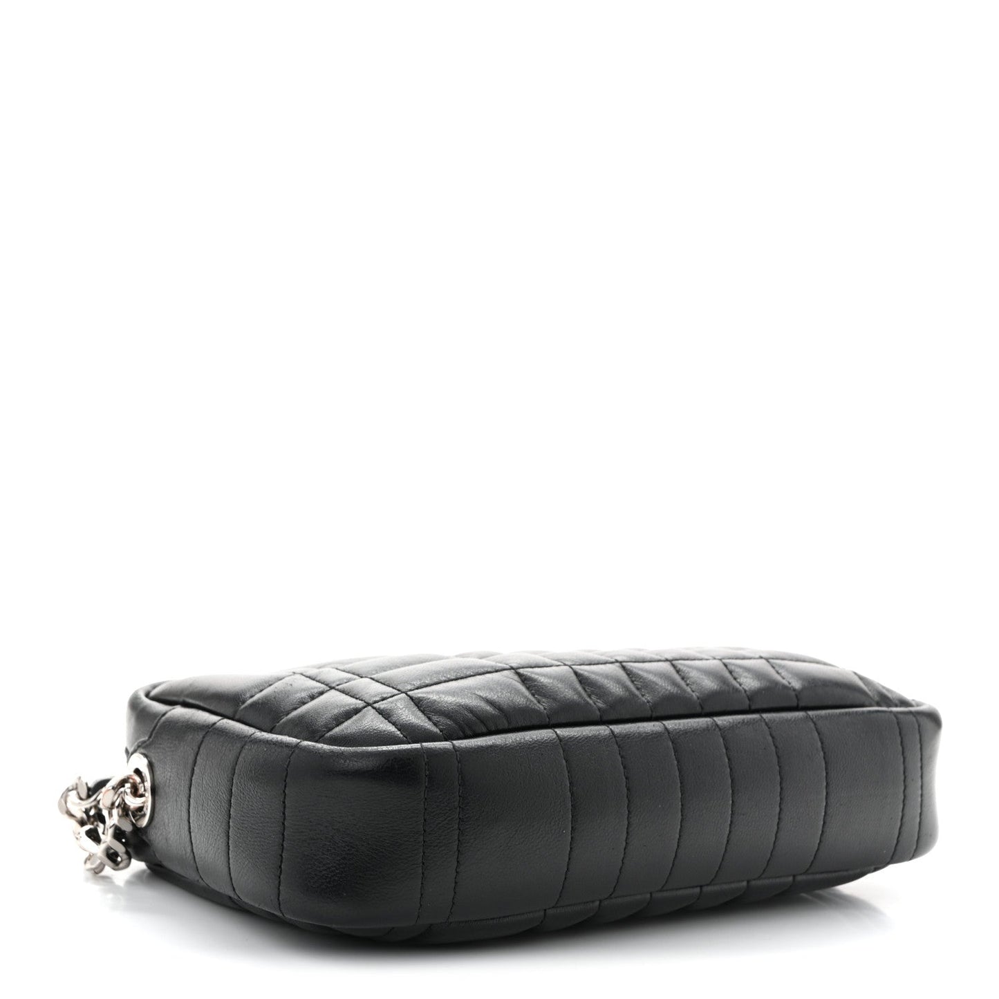 Calfskin Quilted Small Lola Camera Bag Black