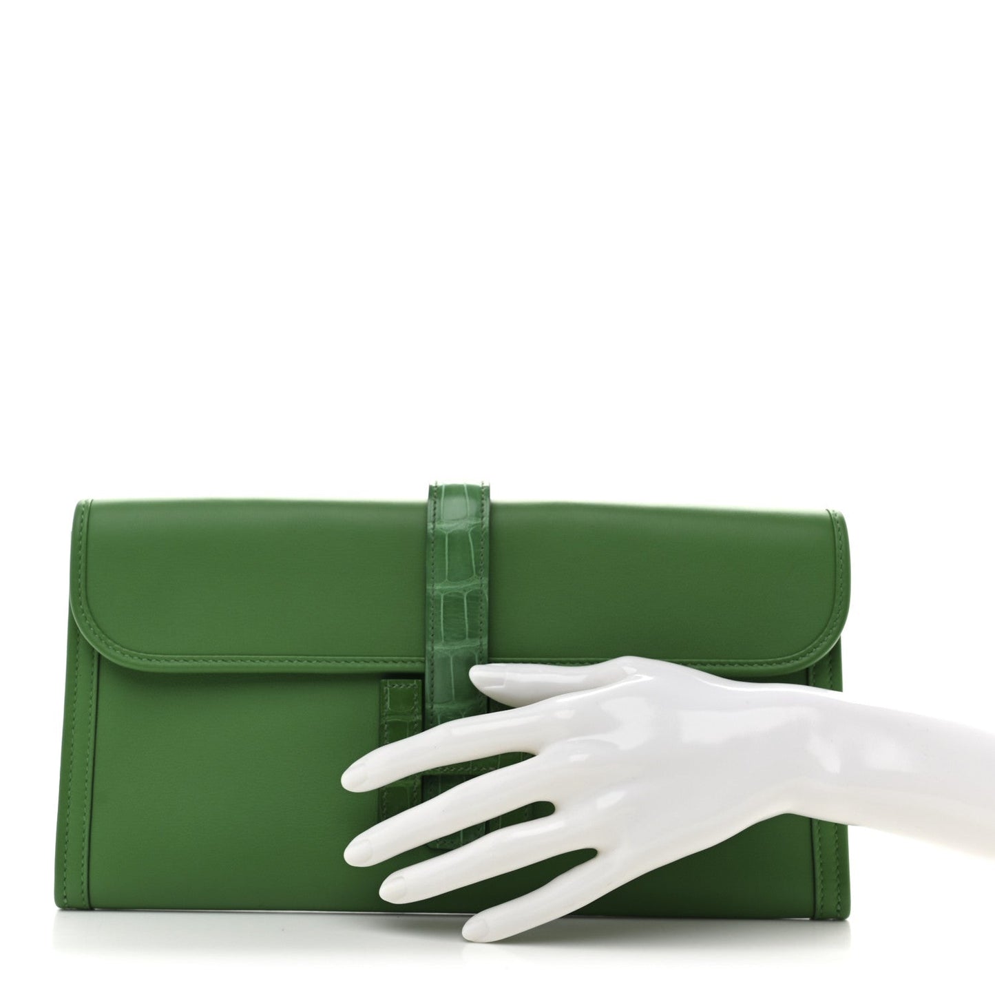 Swift Shiny Alligator Jige Elan Touch 29 Clutch Bambou