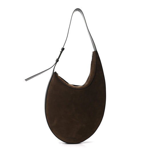 Suede Large Drop Shoulder Bag Fondant