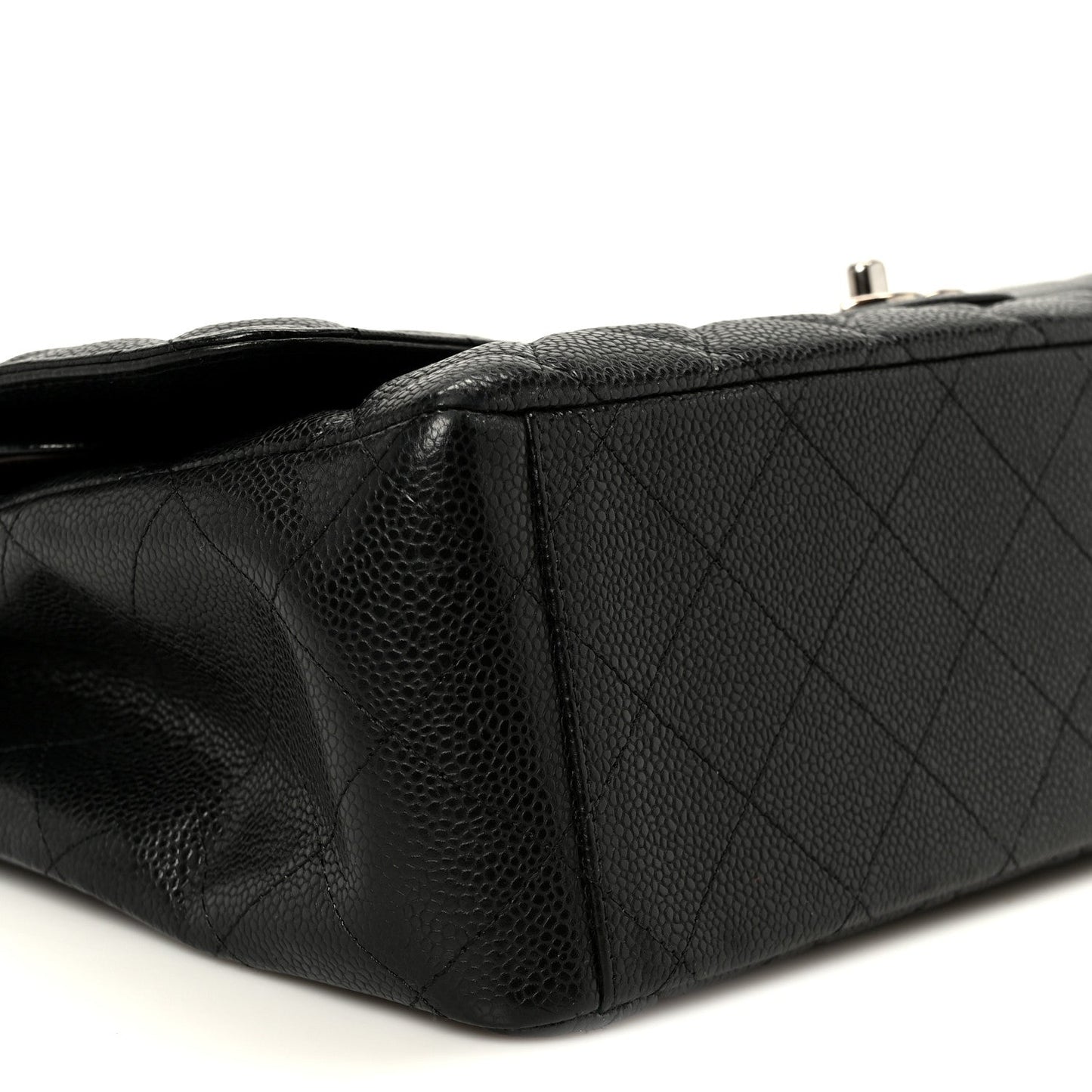 Caviar Quilted Maxi Double Flap Black