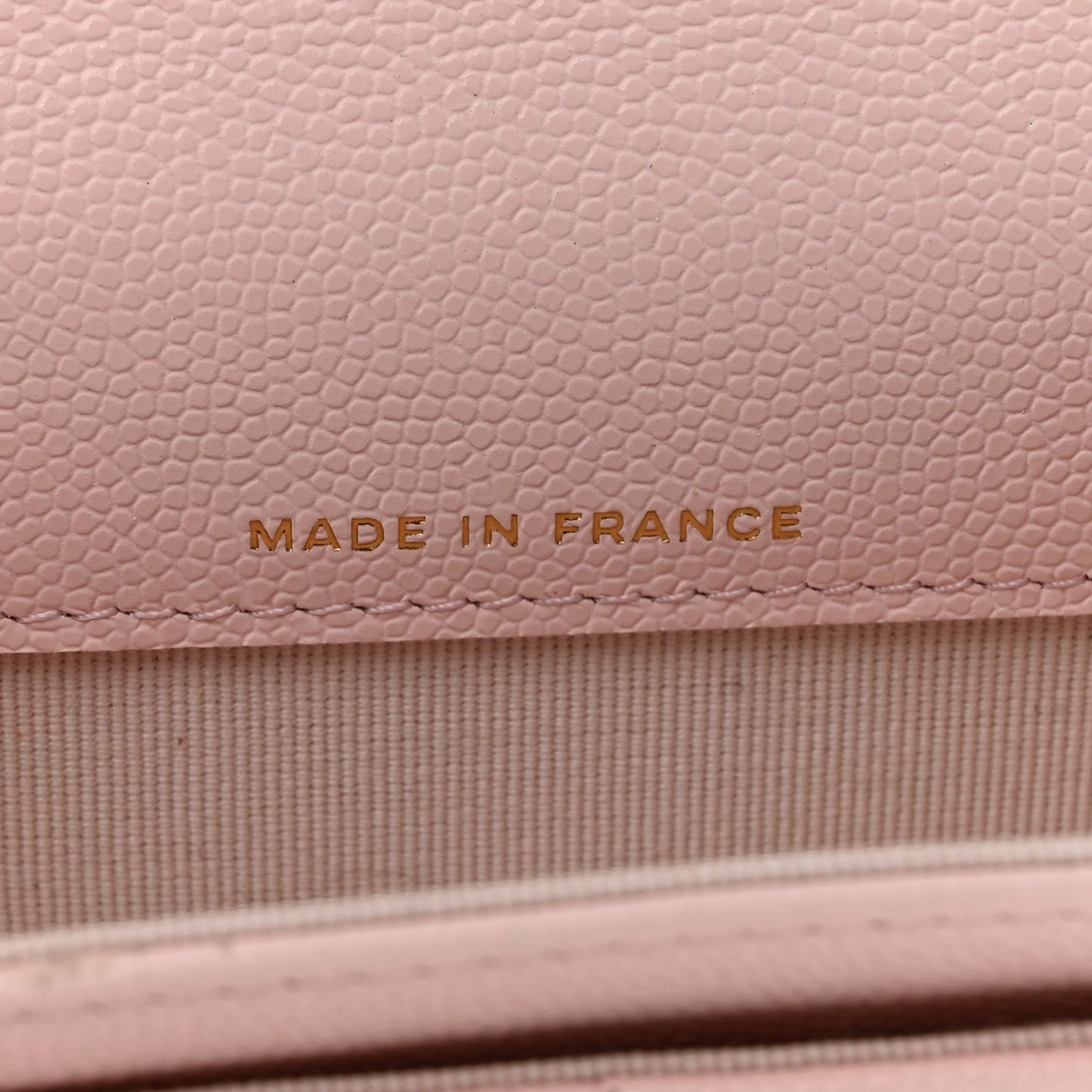 Caviar Quilted CC Flap Card Holder Rose