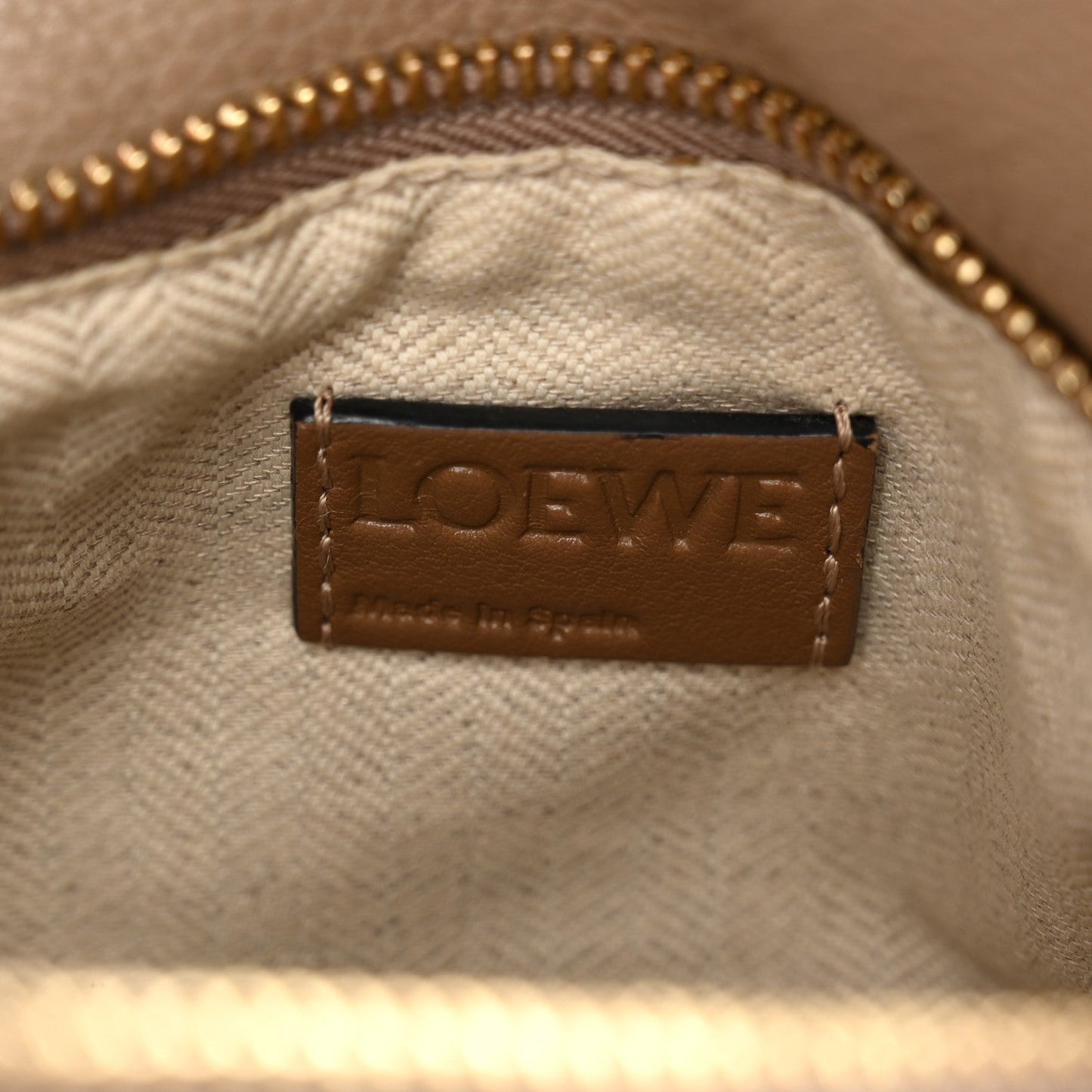 Grained Calfskin Small Puzzle Bag Sand Mink