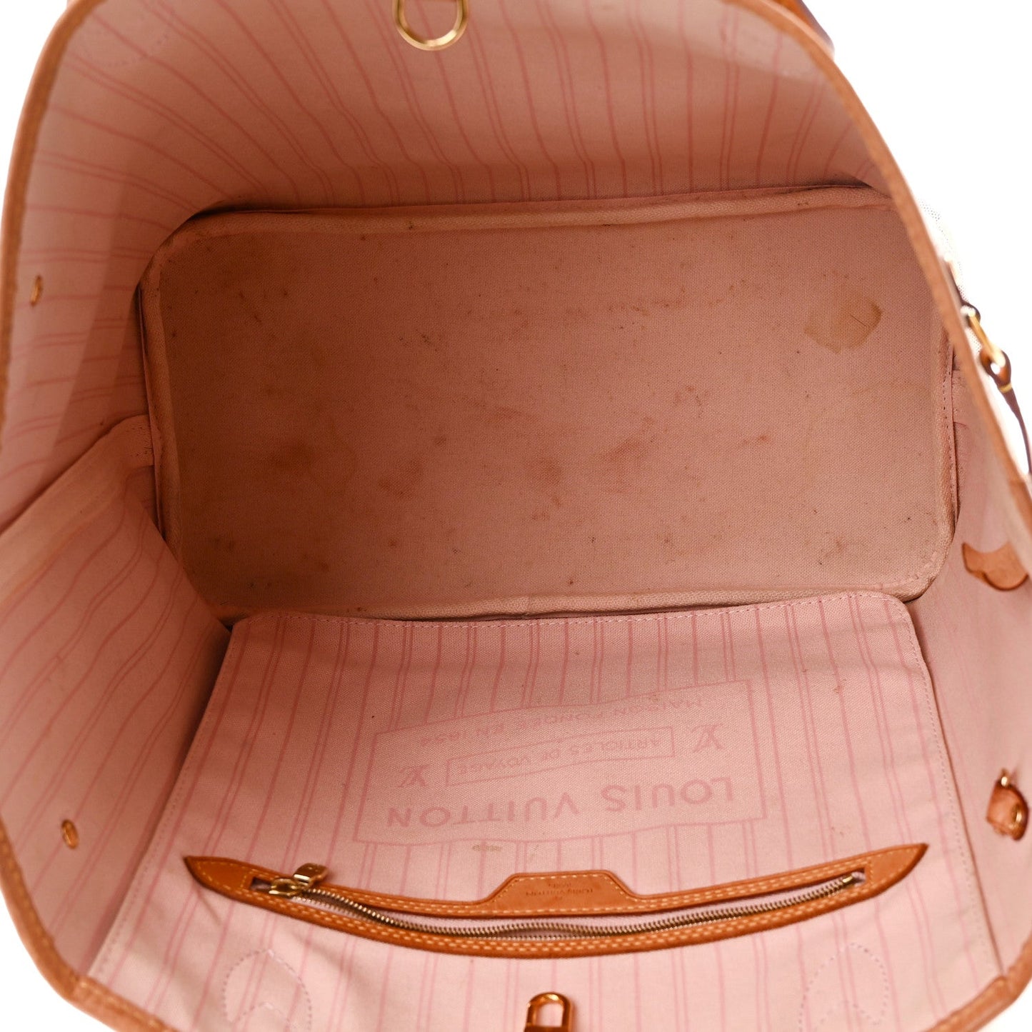 Damier Azur Neo Neverfull MM Rose Ballerine