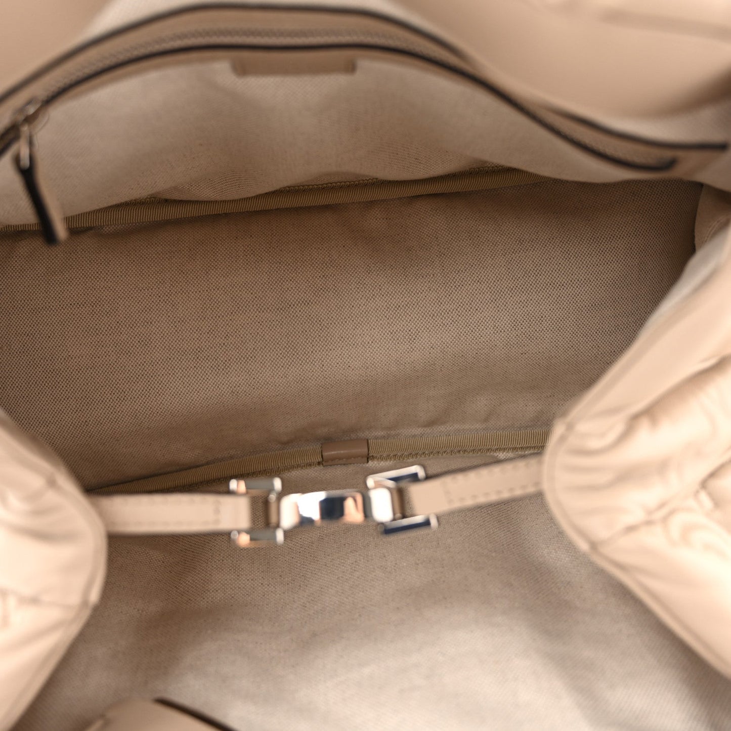Calfskin GG Matelasse Large Tote  Beige