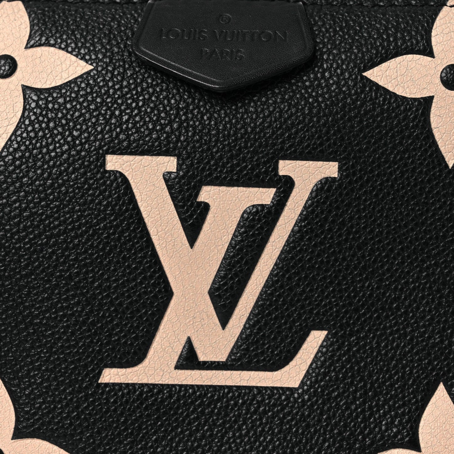 Empreinte Monogram Giant Multi Pochette Accessories Large Pochette Black Beige