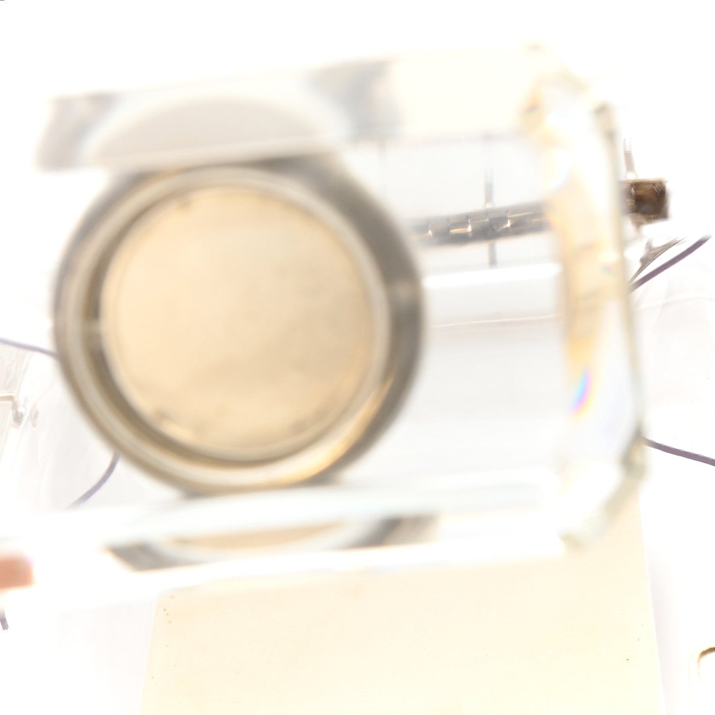 Transluscent Plexiglass Perfume Bottle Clutch