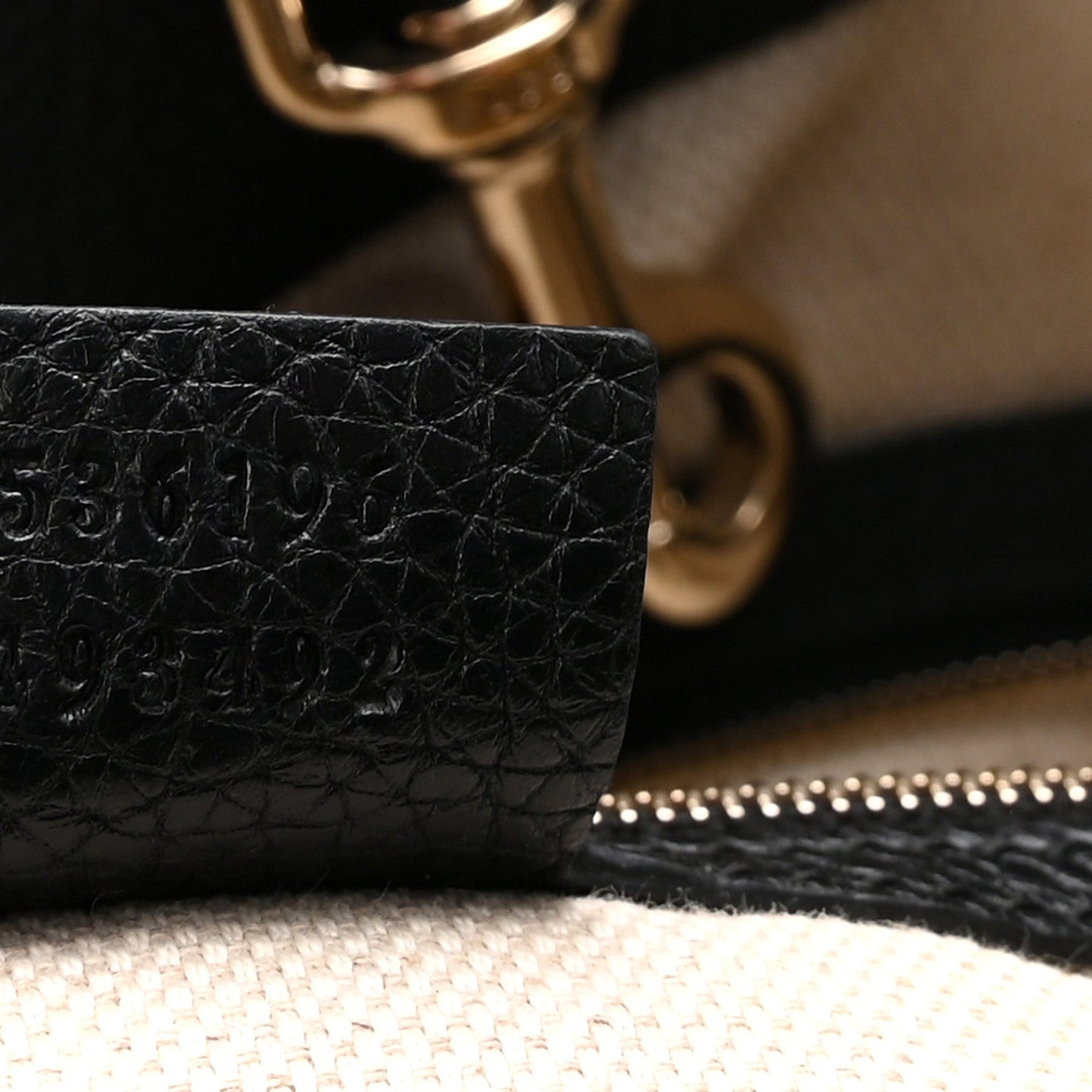 Pebbled Calfskin Medium Soho Chain Shoulder Bag Black