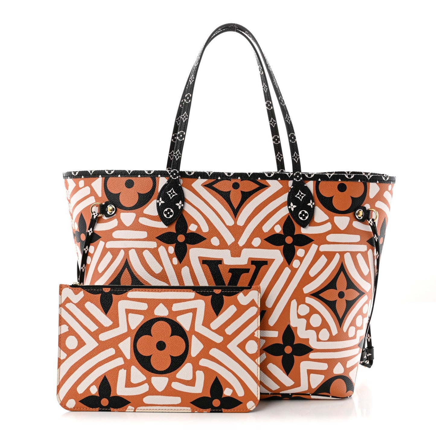 Monogram Giant Crafty Neverfull MM Creme Caramel