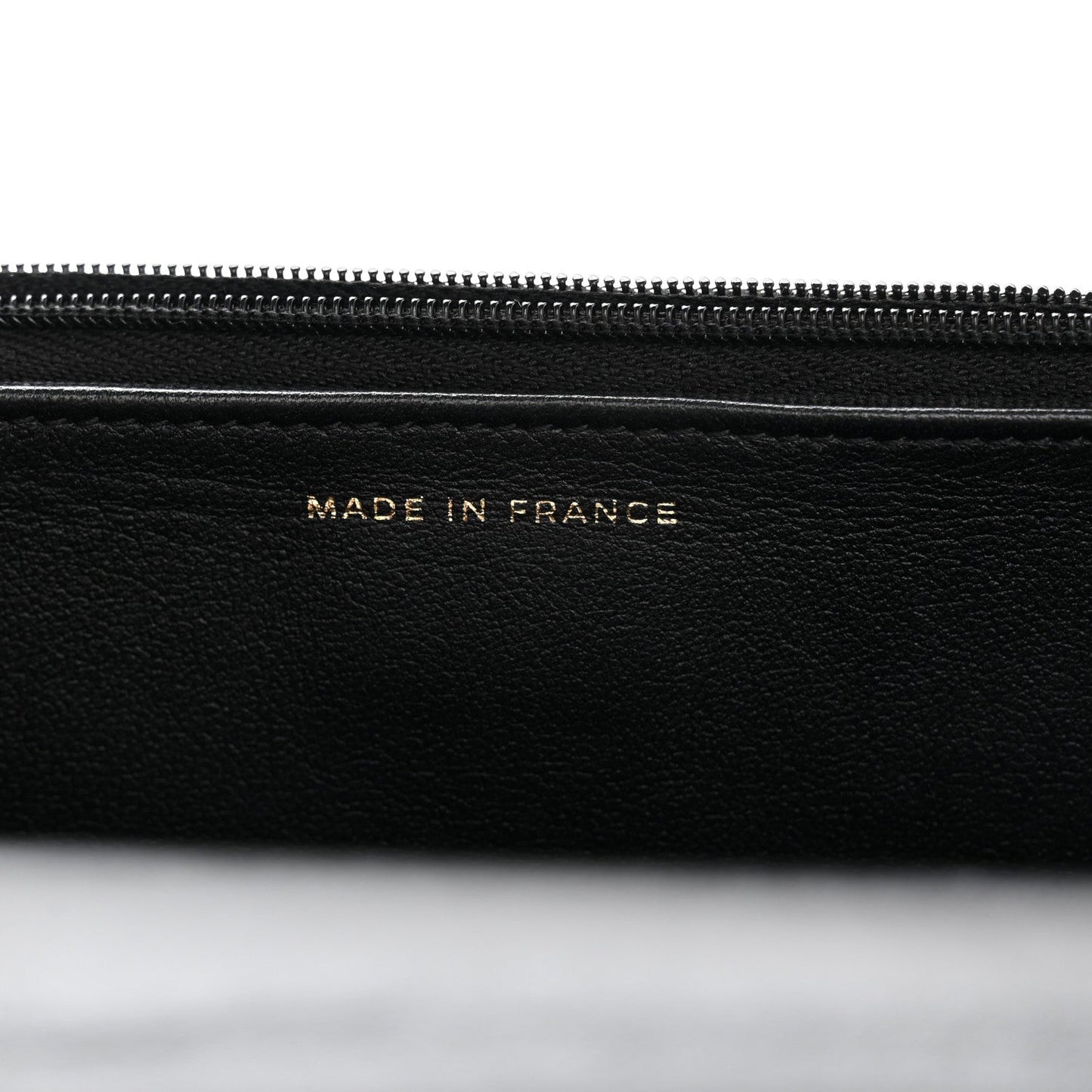 Lambskin Quilted Sweetheart Wallet On Chain WOC Black
