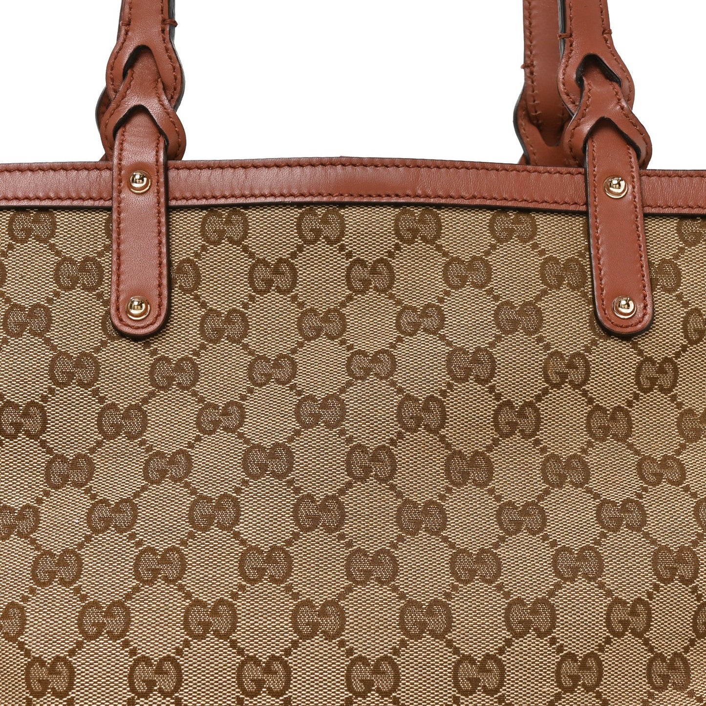 Monogram Small Craft Tote Brown