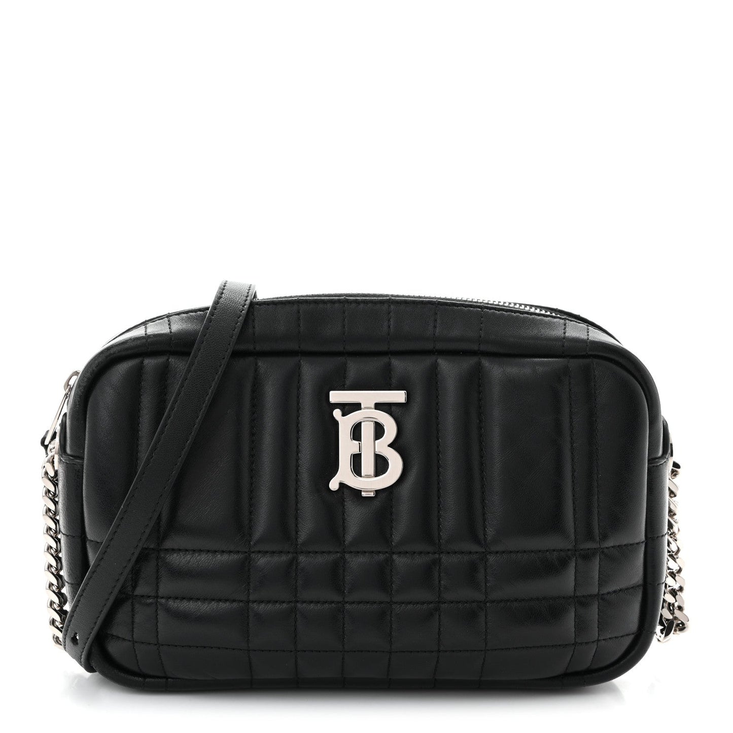 Calfskin Quilted Small Lola Camera Bag Black