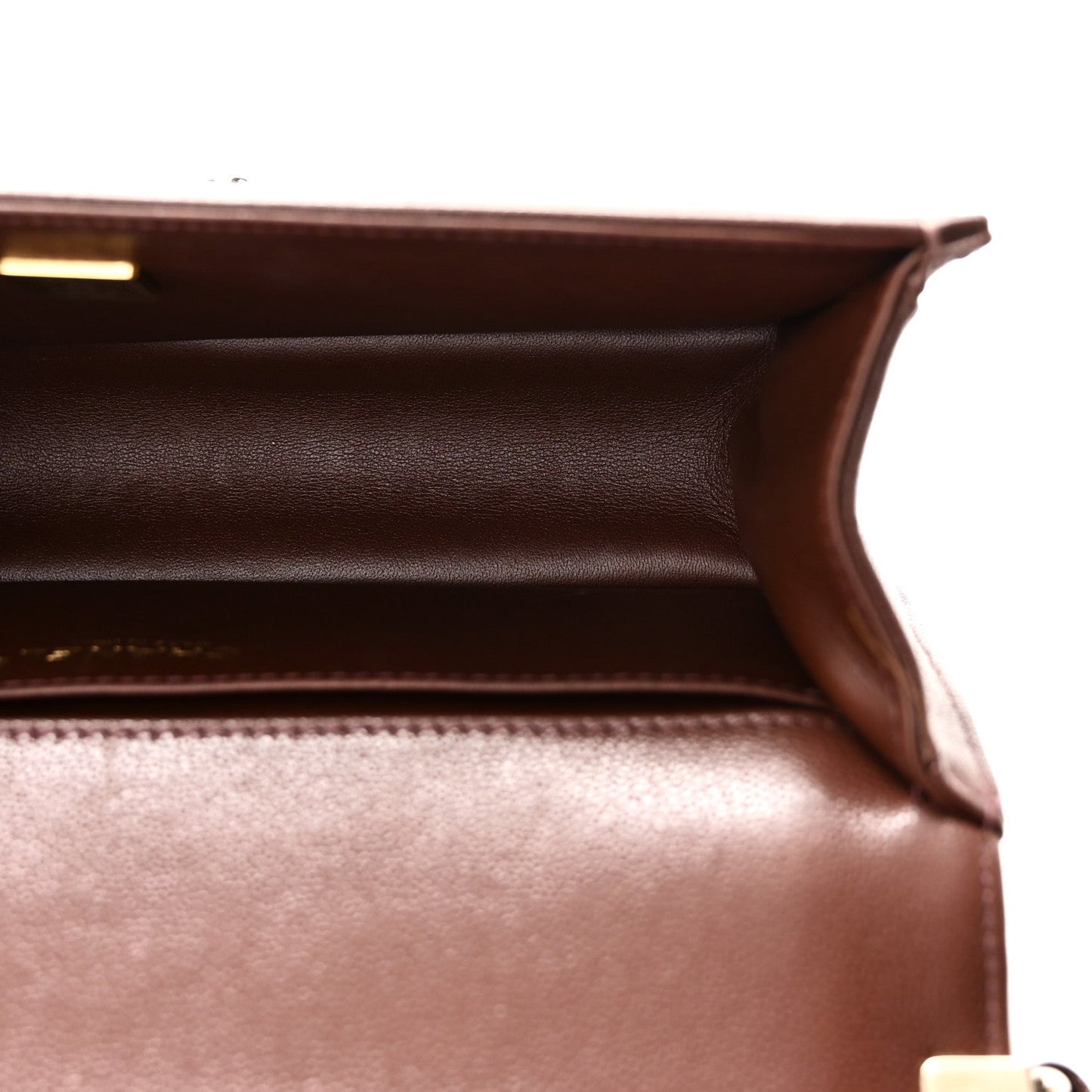 Caviar Quilted Medium Boy Flap Brown