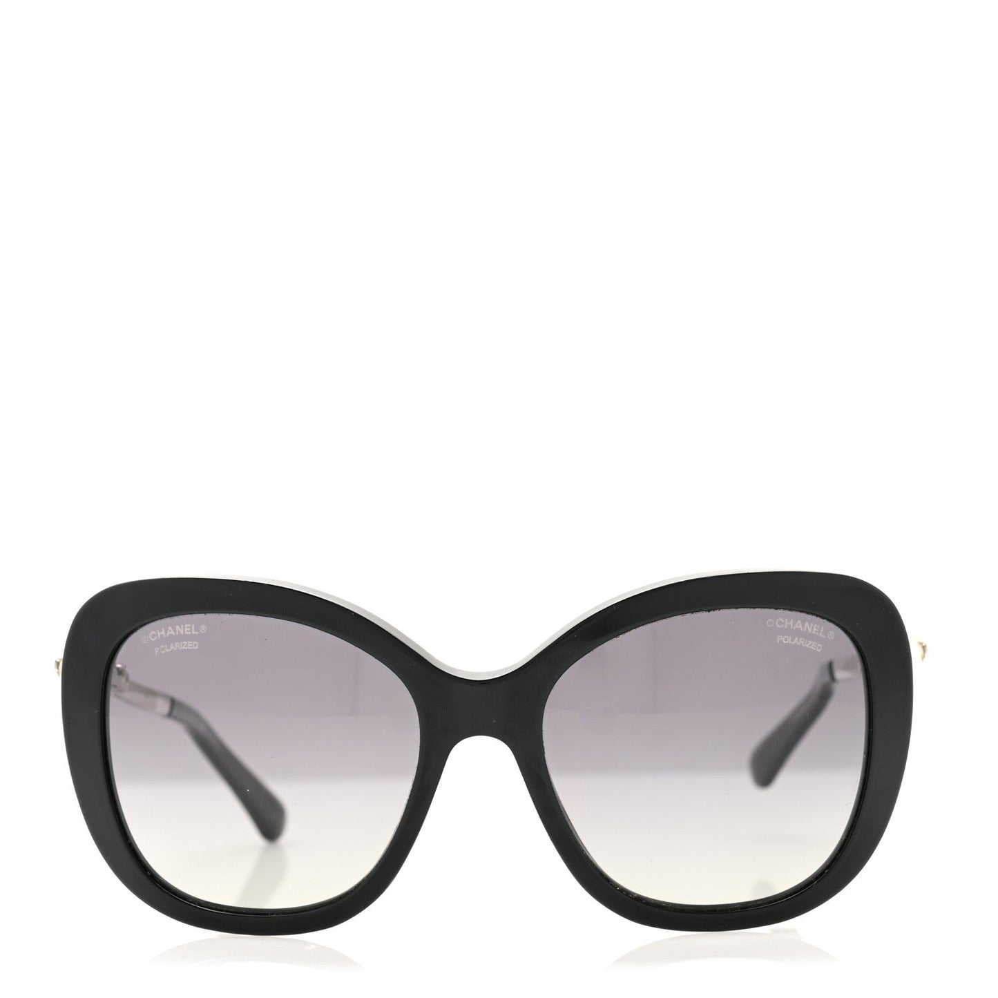 Acetate Butterfly Winter Pearl Sunglasses 5339-H Black