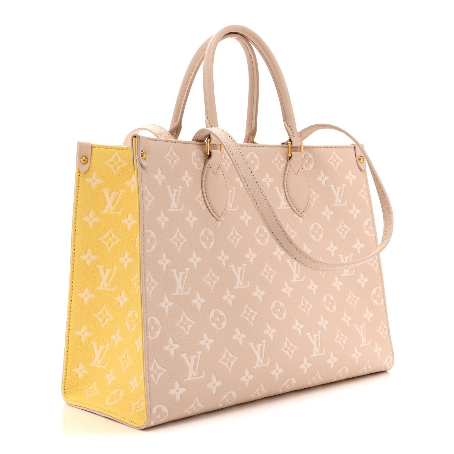 Empreinte Monogram Spring In The City Onthego MM Beige Pink Yellow