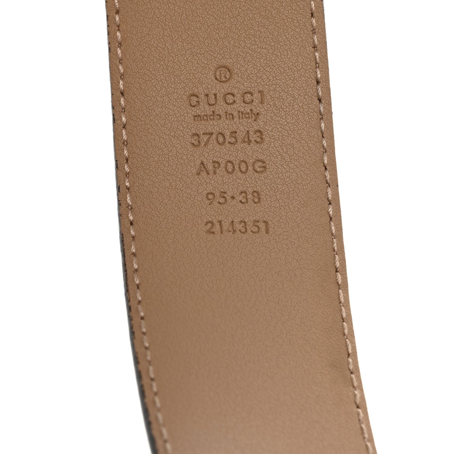 Calfskin Interlocking G 37mm Belt 95 38 Camelia