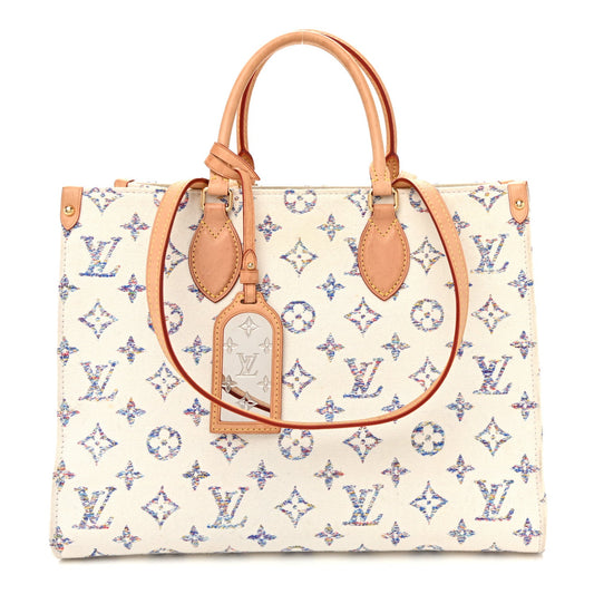 Monogram Jacquard Nautical Onthego MM Multicolor Beige