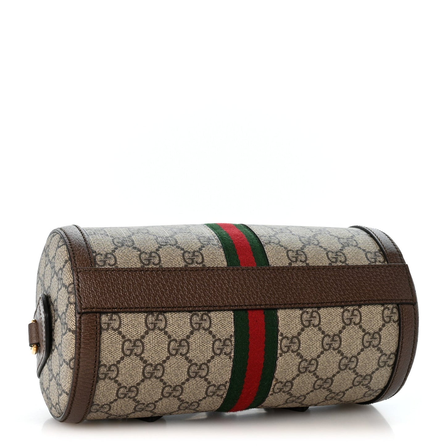 GG Supreme Monogram Web Small Ophidia Boston Bag  Beige New Acero