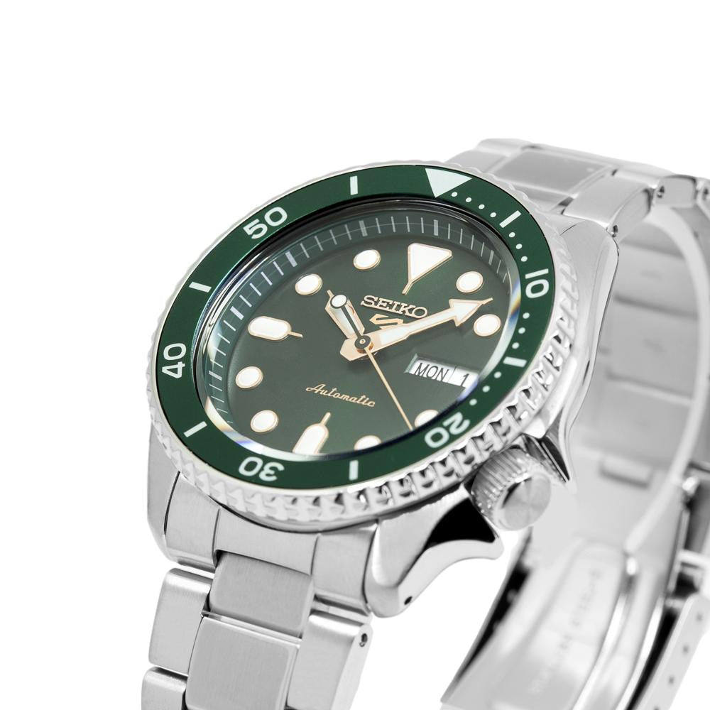 Seiko Men's SRPD63K1 5 Sports Green Dial Watch