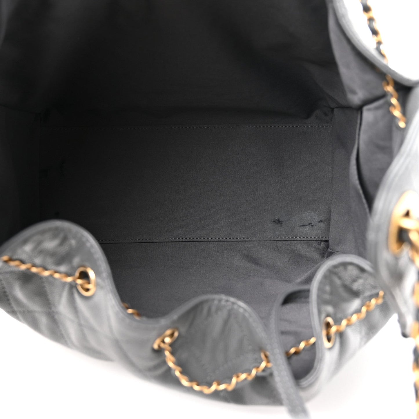 Caviar Quilted Medium Chanel 25 Handbag Dark Grey