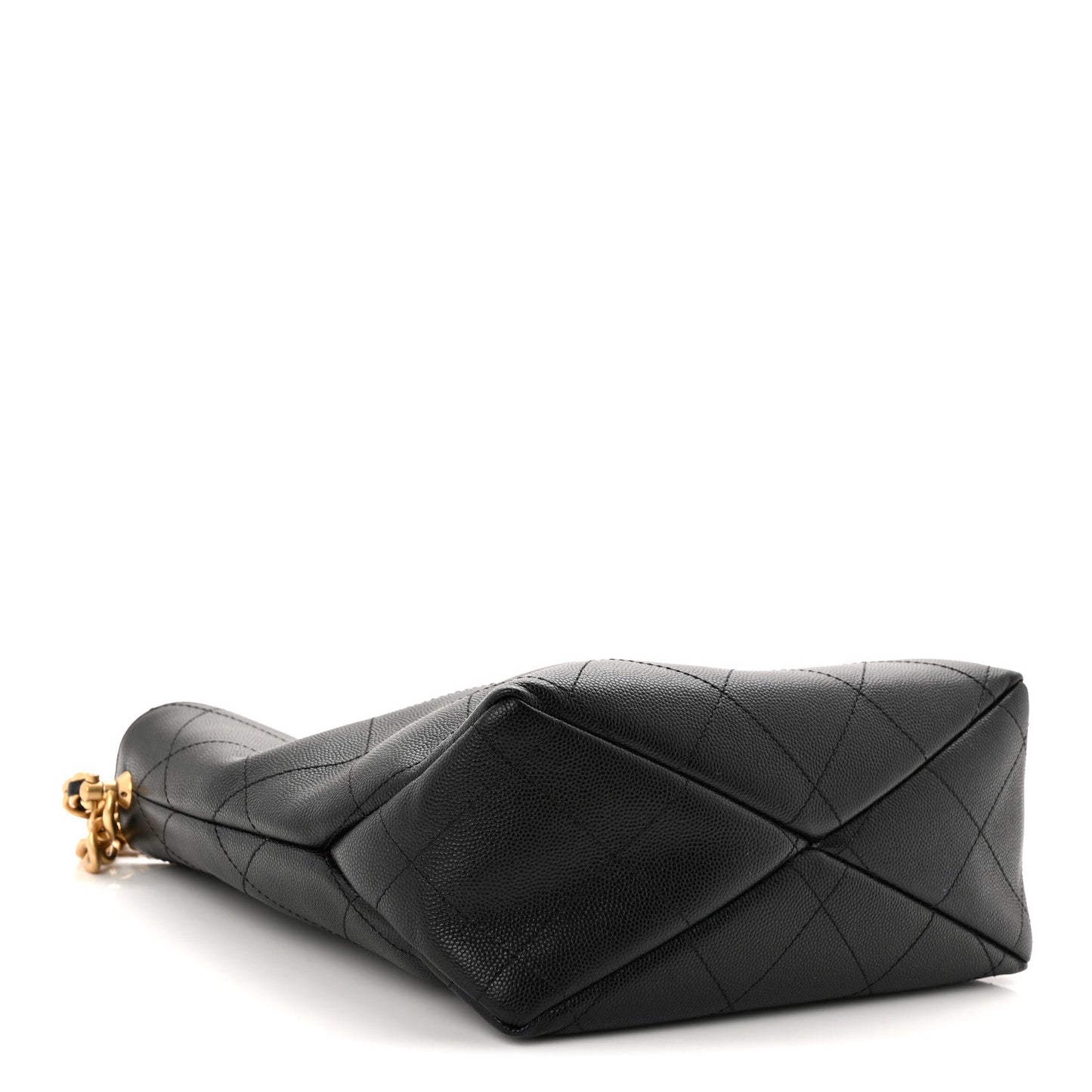 Caviar Quilted Hobo Black