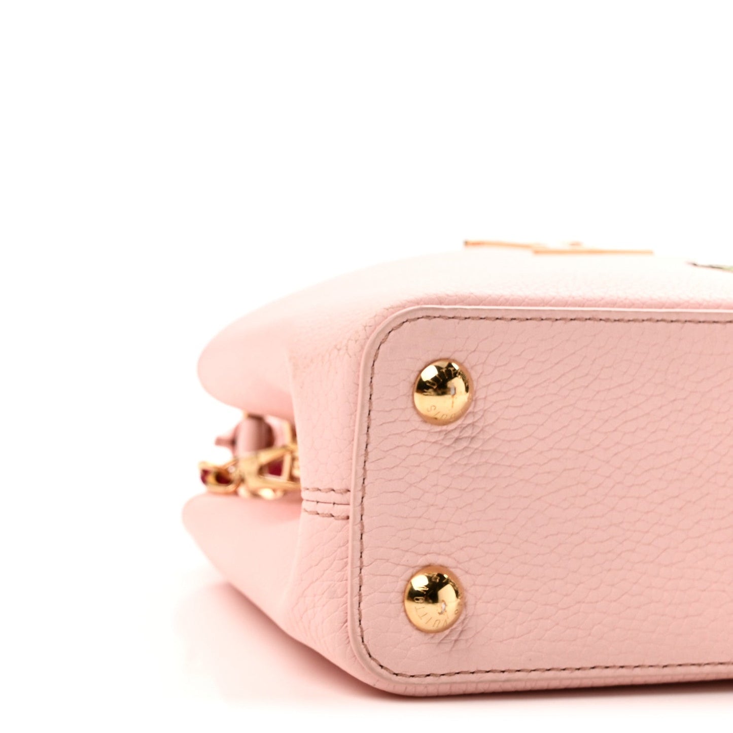 LV X TM Taurillon Superflat Panda Capucines BB Opal Pink
