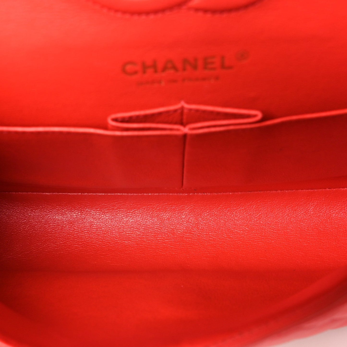 Lambskin Quilted Small Double Flap Red