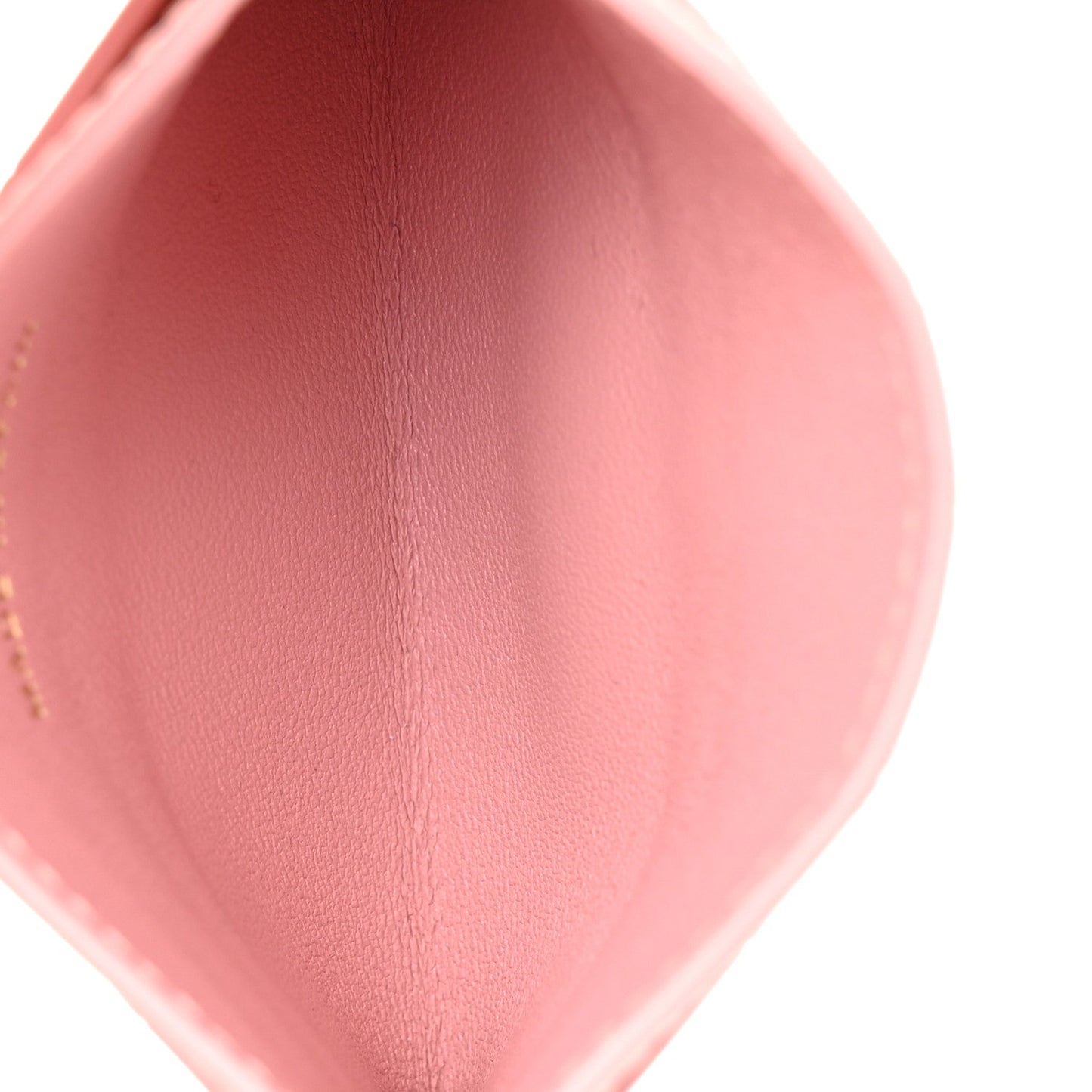 Calfskin Crocodile Embossed Crococo Card Holder Light Pink